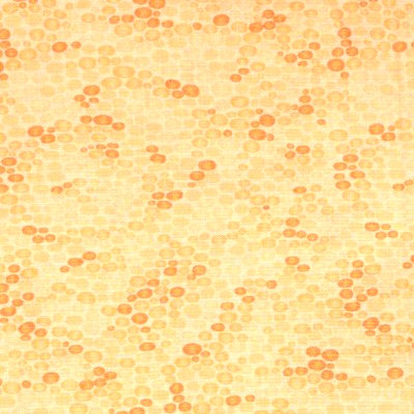 Golden yellow bubbles cotton