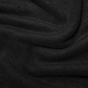 Close-up of black fleece fabric texture