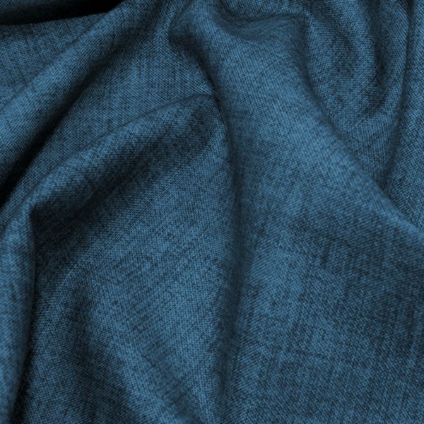 Blue textured fabric with gentle folds