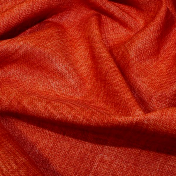Close-up of textured red fabric folds