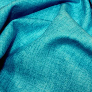 Close-up of textured blue fabric