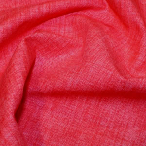 Close-up of textured red fabric.