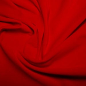 Close-up of soft red fabric folds