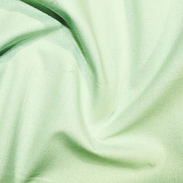 Light green fabric, soft texture and folds.