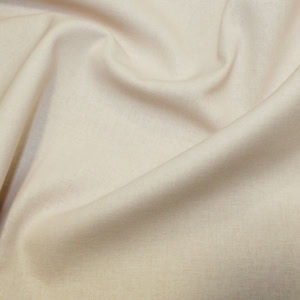 Close-up of cream-coloured fabric texture.