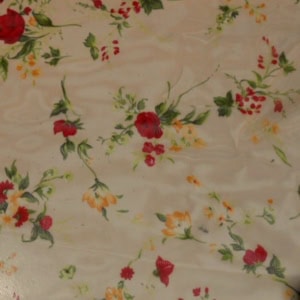 Floral pattern with red and yellow flowers