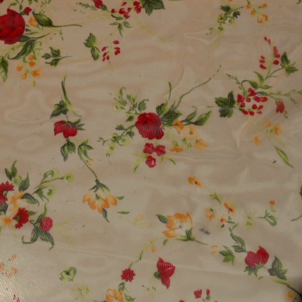 Floral pattern with red and yellow flowers